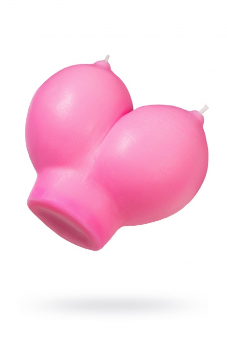 Розовая свеча «Сиськи» - 150 гр. - Pecado - купить с доставкой в Липецке