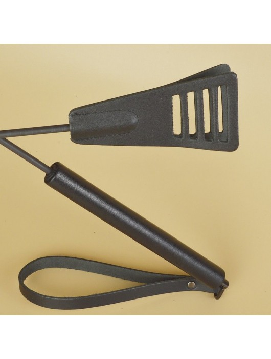 Черный кожаный стек «Сириус» - 60 см. - Sitabella - купить с доставкой в Липецке