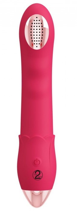 Малиновая насадка на душ с вибрацией Showers to orgasm - 20,1 см. - Orion - купить с доставкой в Липецке