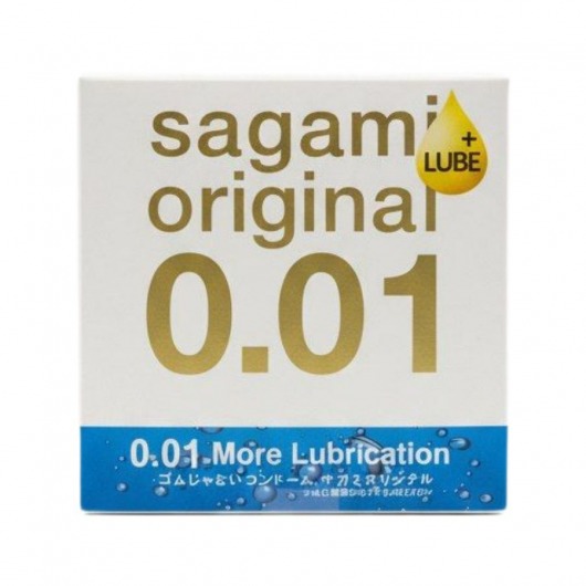 Увлажнённый презерватив Sagami Original 0.01 Extra Lub - 1 шт. - Sagami - купить с доставкой в Липецке