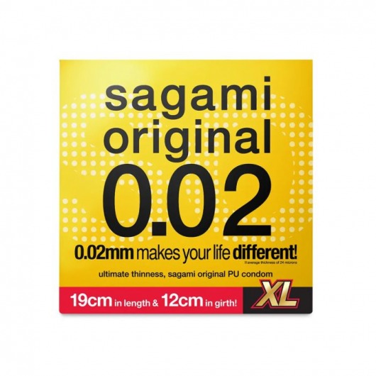 Презерватив увеличенного размера Sagami Original 0.02 XL-size - 1 шт. - Sagami - купить с доставкой в Липецке