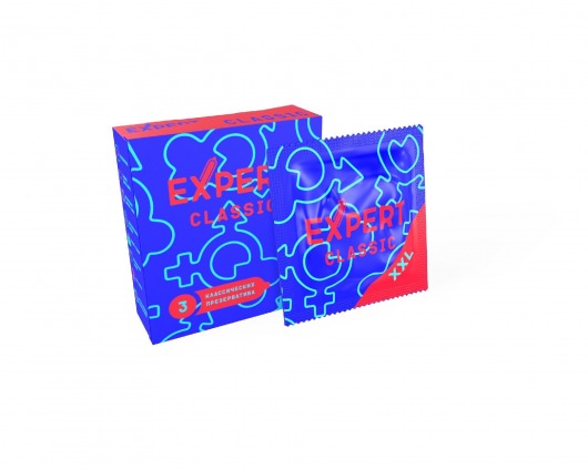 Презервативы увеличенного размера Expert Classic XXL - 3 шт. - Expert - купить с доставкой в Липецке