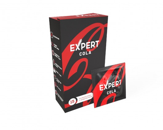 Презервативы с ароматом колы Expert Cola - 15 шт. - Expert - купить с доставкой в Липецке