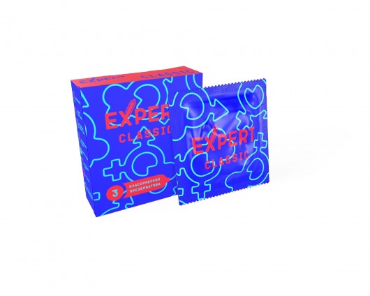 Классические презервативы Expert Classic - 3 шт. - Expert - купить с доставкой в Липецке