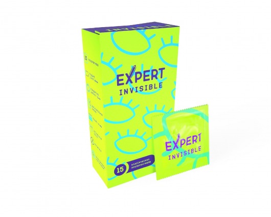 Ультратонкие презервативы Expert Invisible - 15 шт. - Expert - купить с доставкой в Липецке