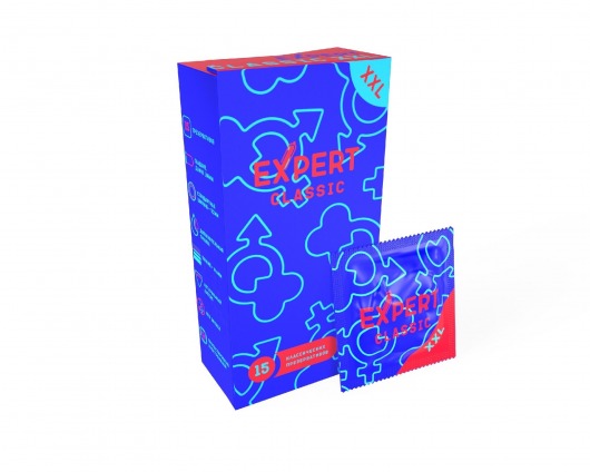 Презервативы увеличенного размера Expert Classic XXL - 15 шт. - Expert - купить с доставкой в Липецке