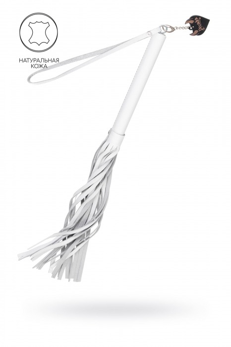 Белая кожаная плеть - 50 см. - Pecado - купить с доставкой в Липецке