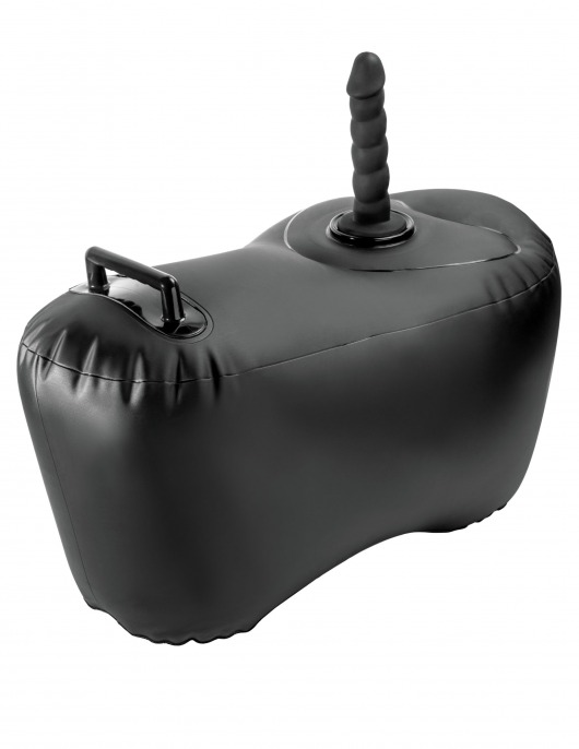 Черное надувное кресло с платформой для фиксации дилдо Body Dock Inflatable Love Seat - Pipedream - купить с доставкой в Липецке