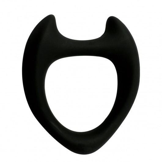 Черное эрекционное кольцо с рожками Wooomy Toro M - Adrien Lastic - в Липецке купить с доставкой