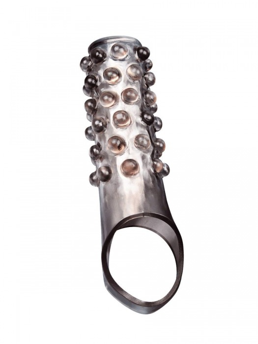 Дымчатая насадка на пенис с выпуклостями - 11 см. - Sex Expert - в Липецке купить с доставкой