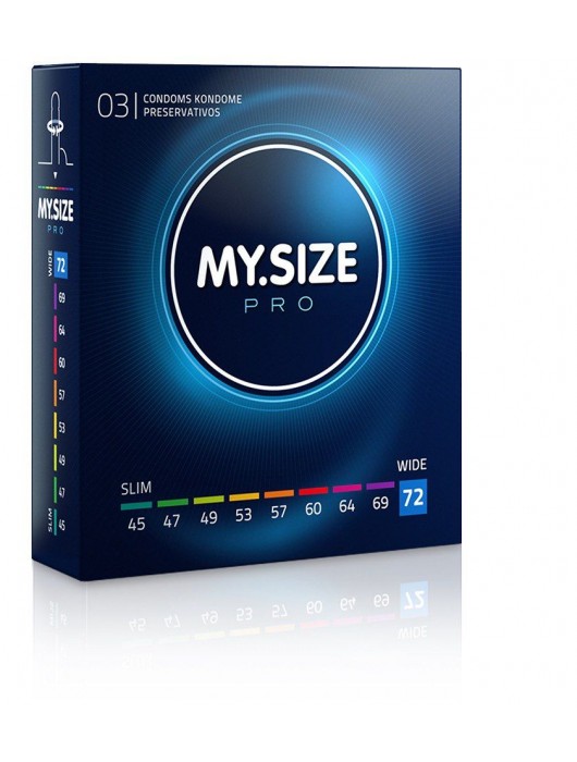 Презервативы MY.SIZE размер 72 - 3 шт. - My.Size - купить с доставкой в Липецке