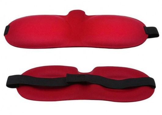 Красная глухая маска на резинке - Sitabella - купить с доставкой в Липецке