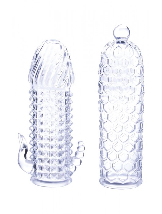 Набор из 2 прозрачных насадок на член Seductive Tickler Sleeves Set - NMC - в Липецке купить с доставкой