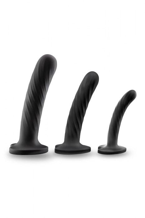 Набор из 3 стимуляторов со спиралевидным рельефом Twist Kit - Blush Novelties