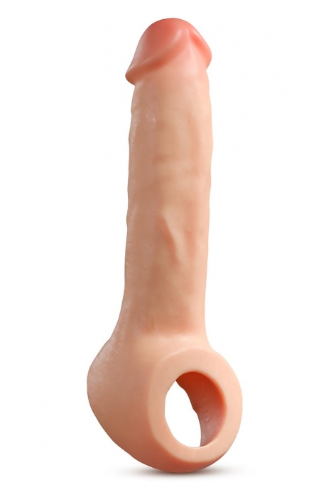 Телесная насадка-удлинитель Thrive 8.75 Inch Realistic Penis Extender Sleeve - 22,2 см. - Blush Novelties - в Липецке купить с доставкой