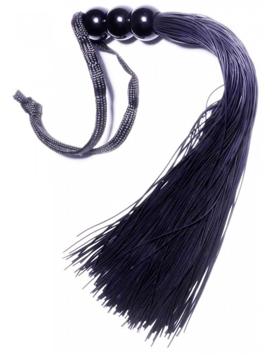 Черная силиконовая плетка - 25,4 см. - Boys of Toys - купить с доставкой в Липецке