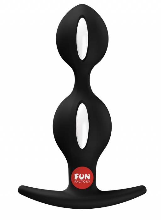 Черный анальный стимулятор B Balls Duo - 13 см. - Fun Factory