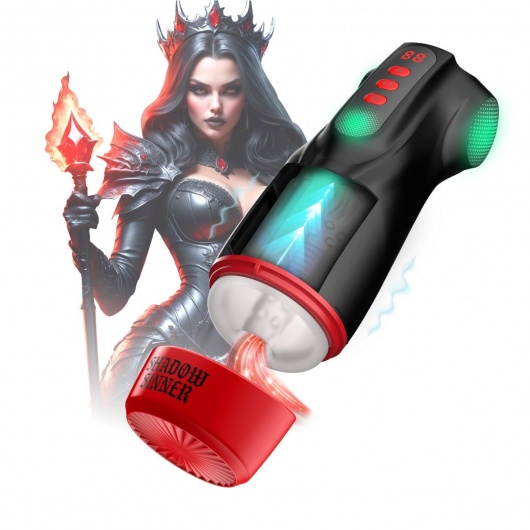 Интерактивный мастурбатор Raven с вакуумом, вибрацией и подсветкой - Shots Media BV - в Липецке купить с доставкой