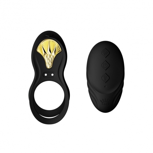 Черное эрекционное виброкольцо Bayek с пультом ДУ - Zalo - в Липецке купить с доставкой
