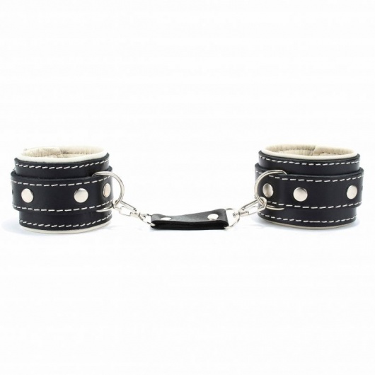 Оковы на ноги со светлым подкладом - БДСМ Арсенал - купить с доставкой в Липецке
