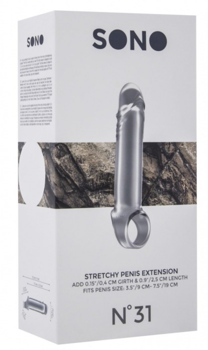 Прозрачная удлиняющая насадка Stretchy Penis Extension No.31 - Shots Media BV - в Липецке купить с доставкой
