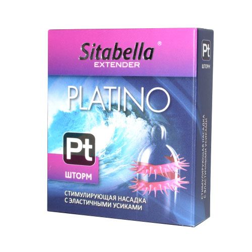 Стимулирующая насадка со спиралью из усиков Platino  Шторм - Sitabella - купить с доставкой в Липецке