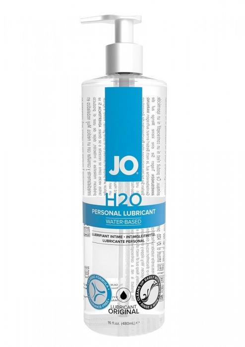 Лубрикант на водной основе JO Personal Lubricant H2O с дозатором - 480 мл. - System JO - купить с доставкой в Липецке