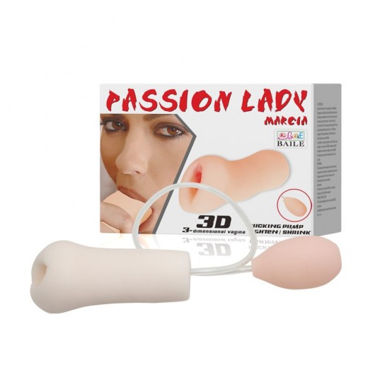 Мастурбатор Passion Lady Marcia с грушей для имитации посасывания - Baile - в Липецке купить с доставкой