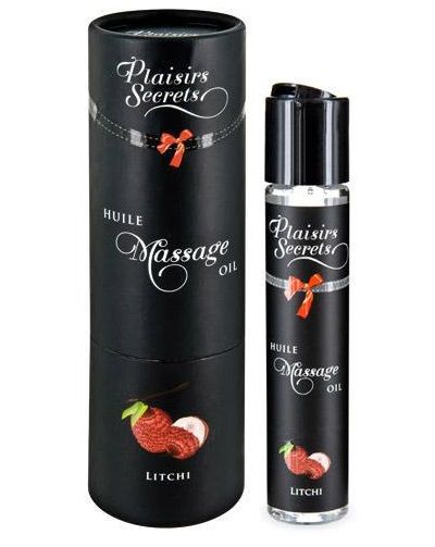 Массажное масло с ароматом личи Huile de Massage Gourmande Litchi - 59 мл. - Plaisir Secret - купить с доставкой в Липецке