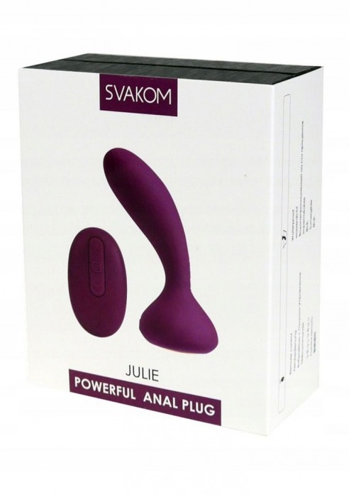 Фиолетовый массажёр простаты Julie Violet с вибрацией и пультом ДУ - Svakom - в Липецке купить с доставкой