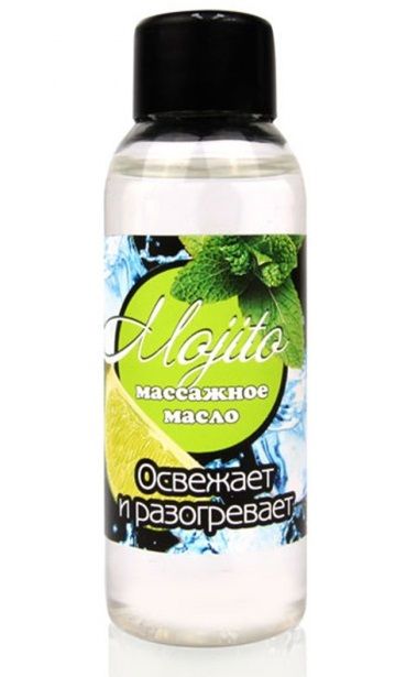 Массажное масло для тела Mojito с ароматом лайма - 50 мл. - Биоритм - купить с доставкой в Липецке