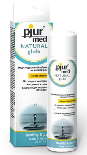 Нейтральный лубрикант на водной основе pjur MED Natural glide - 100 мл. - Pjur - купить с доставкой в Липецке