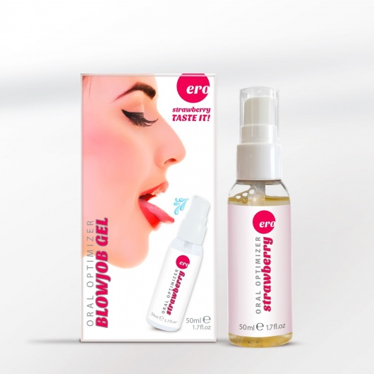 Увлажняющий гель для орального секса с ароматом клубники - 50 мл. - Ero - купить с доставкой в Липецке