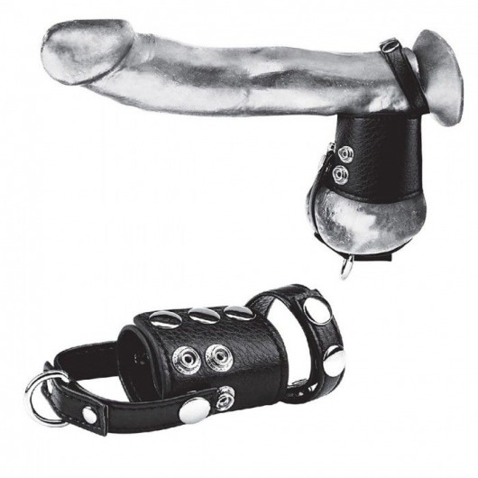 Кольцо на член и мошонку Cock Ring With 2  Ball Stretcher And Optional Weight Ring - BlueLine - в Липецке купить с доставкой