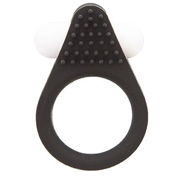 Чёрное эрекционное кольцо LIT-UP SILICONE STIMU RING 1 BLACK - Dream Toys - в Липецке купить с доставкой