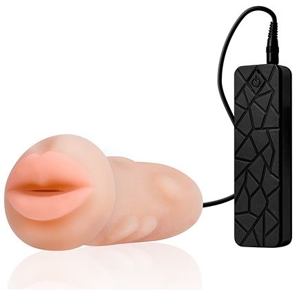 Мастурбатор-ротик с вибрацией REALSTUFF VIBRATING MASTURBATOR MOUTH - Dream Toys - в Липецке купить с доставкой