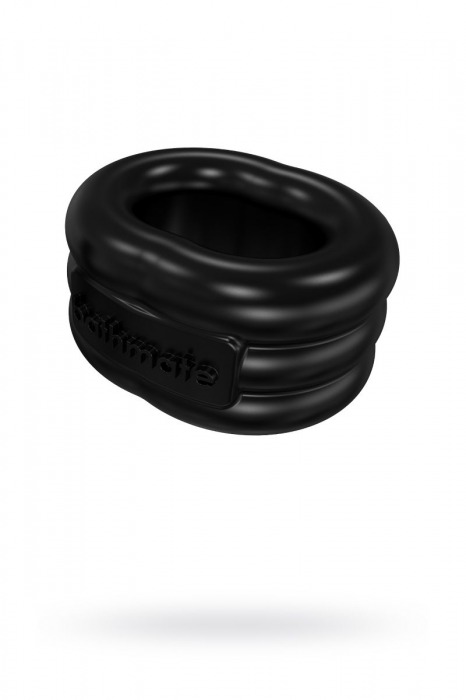 Чёрное эрекционное виброкольцо Stretch - Bathmate - в Липецке купить с доставкой
