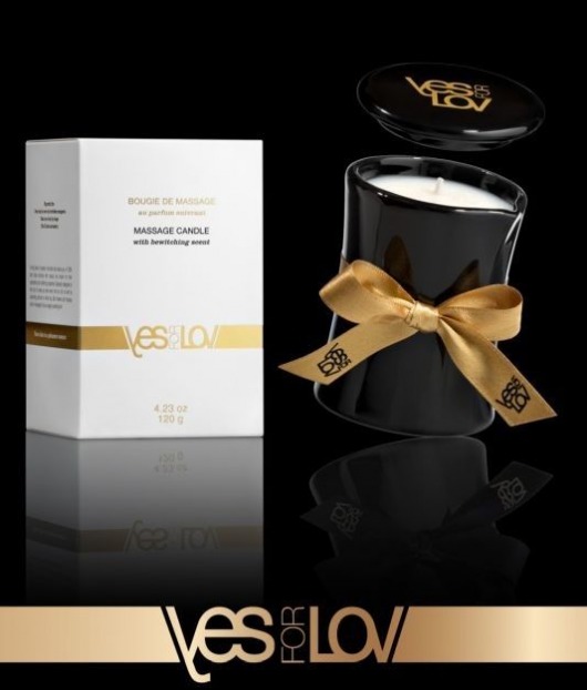 Массажная аромасвеча BEWITCHING MASSAGE CANDLE - 120 мл. - YESforLOV - купить с доставкой в Липецке