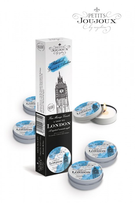 Набор из 5 свечей Petits Joujoux London с ароматом ревеня, амбры и чёрной смородины - MyStim - купить с доставкой в Липецке
