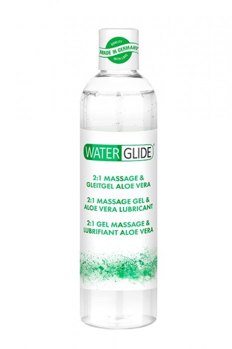 Гель-смазка 2-в-1 MASSAGE   LUBRICANT ALOE VERA - 300 мл. - Waterglide - купить с доставкой в Липецке