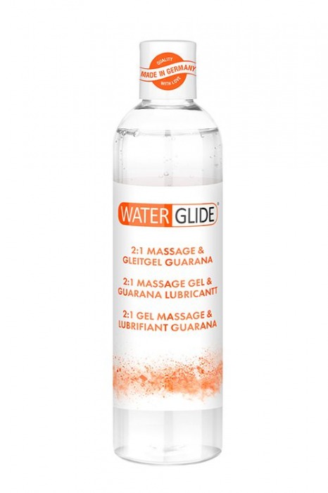 Гель-смазка 2-в-1 MASSAGE   LUBRICANT GUARANA - 300 мл. - Waterglide - купить с доставкой в Липецке