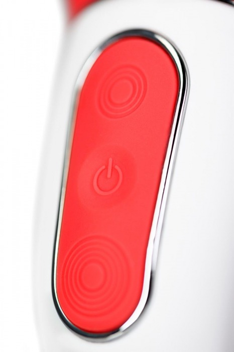 Красный вибратор Satisfyer Power Flower с лепестками - 18,8 см. - Satisfyer