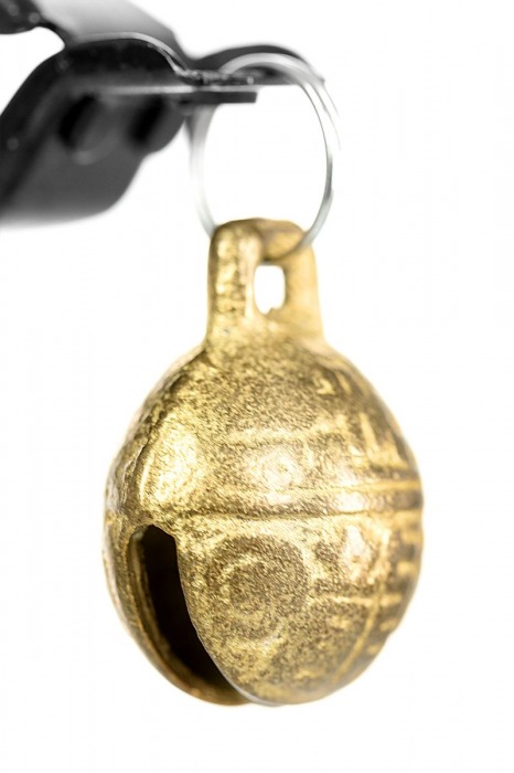 Черно-золотистые зажимы для сосков TOYFA Theatre - ToyFa - купить с доставкой в Липецке