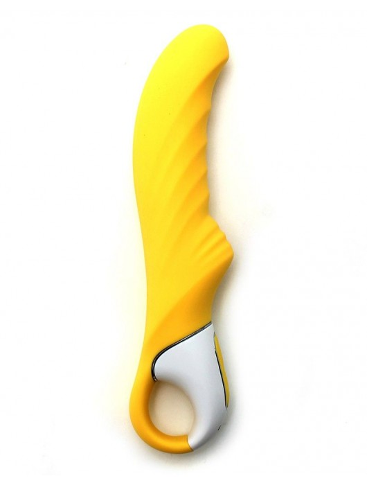Жёлтый вибратор Yummy Sunshine - 22,5 см. - Satisfyer