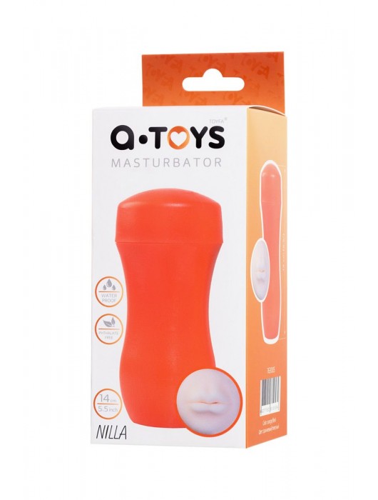 Мастурбатор-ротик A-Toys в оранжевой колбе - A-toys - в Липецке купить с доставкой