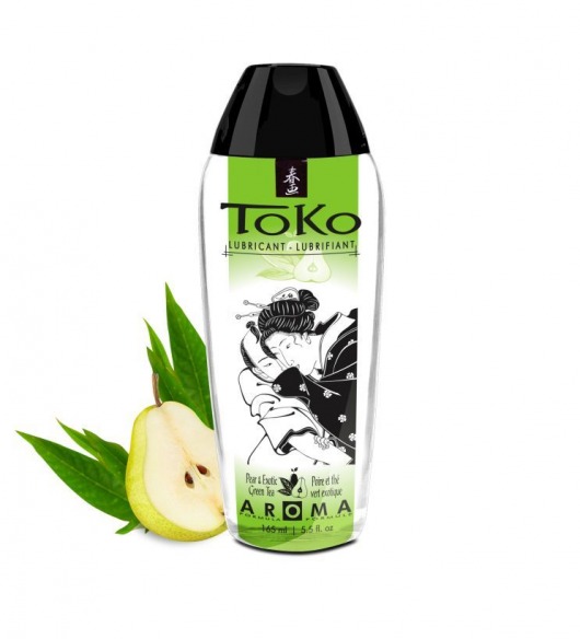 Интимный гель TOKO Pear   Exotic Green Tea с ароматом груши и зеленого чая - 165 мл. - Shunga - купить с доставкой в Липецке