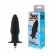Черная ребристая вибровтулка с ограничителем - 9 см. - Sex Expert в Липецке Черная ребристая вибровтулка с ограничителем - 9 см. - Sex Expert
