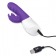 Фиолетовый вибромассажер с клиторальной стимуляцией Clitoral Suction Rabbit - 24,5 см. - Rabbit Essentials