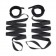 Эротический набор 4PC Bondage Bed Strap   Flogger Kit - Lux Fetish - купить с доставкой в Липецке
