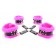 Набор фиксаторов краб с розовым мехом BDSM Light - БДСМ Арсенал - купить с доставкой в Липецке Набор фиксаторов краб с розовым мехом BDSM Light - БДСМ Арсенал - купить с доставкой в Липецке